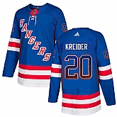 Rangers 20 Chris Kreider Blue Drift Fashion Adidas Jersey,baseball caps,new era cap wholesale,wholesale hats
